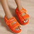 Summer Flats Women Sandals Fashion Female Platform Sandals Silver Juneberry