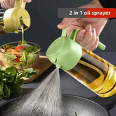 Dual Function Oil Spray and Pour Bottle Yellow Pandora