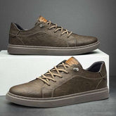 Mens Lace Up Oxford Leather Shoes Yellow Pandora