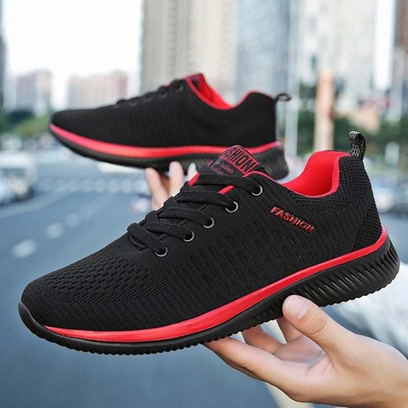 Men Lightweight Running Sneakers Yellow Pandora