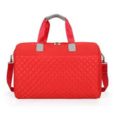 Foldable Shoulder Travel Bag Luggage Tote Bags For Women Large Maroon Asteria