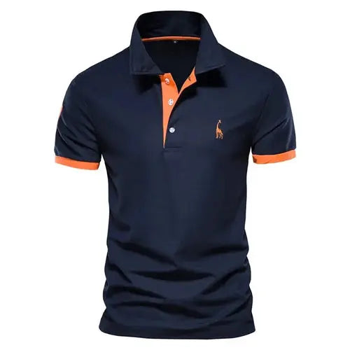 Dropshipping Polo Giraffe Shirt Men Quality Embroidery Summer Short AliExpress