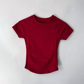 AURA SHARK Sports Short Sleeve Top Seamless Yoga Leotard Clothing AliExpress