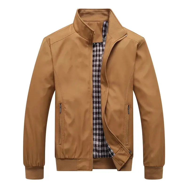 2025 Spring Autumn Casual Solid Fashion Slim Bomber Jacket Men AliExpress