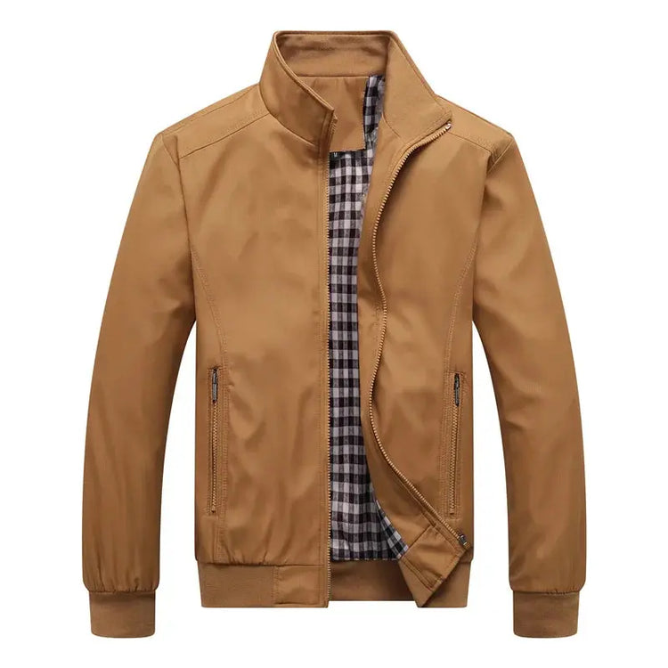 2025 Spring Autumn Casual Solid Fashion Slim Bomber Jacket Men AliExpress