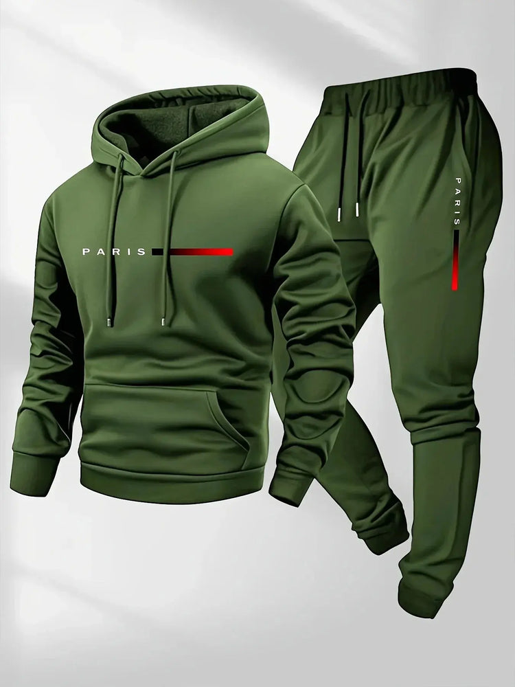 2025 letter printed sportswear set men&