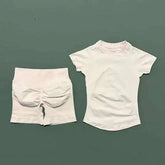 2 Pcs HISTELLO Impact Gym Sets Short Sleeve Seamless Yoga Clothing AliExpress