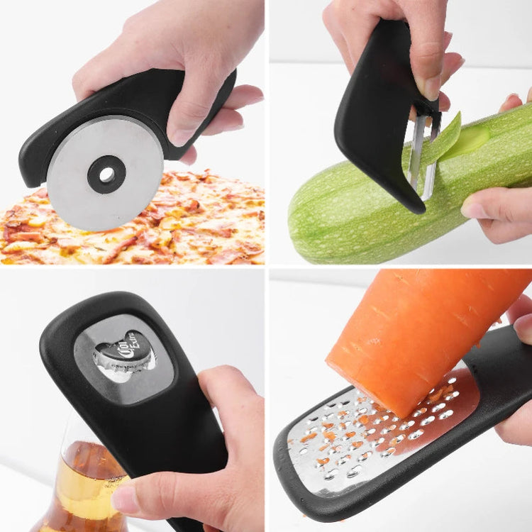 6 PCS Kitchen Gadgets Set Space Saving Small Cooking Accessories Maroon Asteria