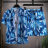 Men vacay Beach shorts Set Raspberry Eurybia