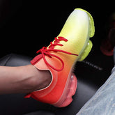 Chaussures de course en mesh pour femmes, confortables et légères avec lacets