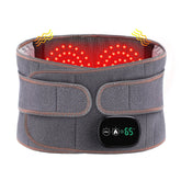 Heat Therapy Lumbar Brace Support Massager Waist Massager Back Belt Maroon Asteria