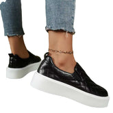 Slip-on Casual Platform Shoes Lightweight Flats Loafers Black/White – Sneakers Coffee Jasper