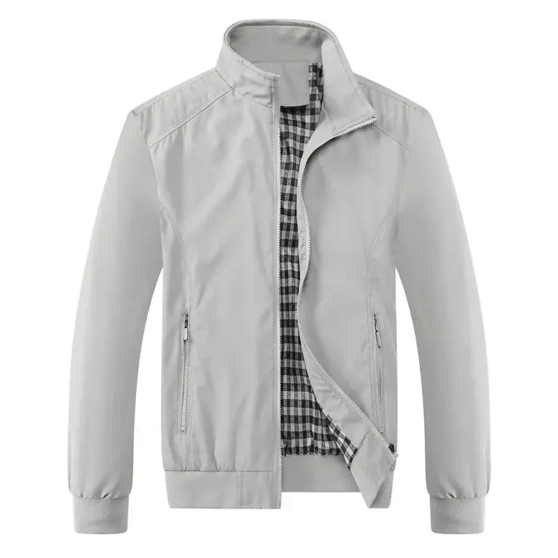 2025 Spring Autumn Casual Solid Fashion Slim Bomber Jacket Men AliExpress