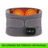Heat Therapy Lumbar Brace Support Massager Waist Massager Back Belt Maroon Asteria