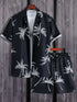 Vacation mood men beach shorts set Raspberry Eurybia
