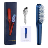 LED Light Red Phototherapy Massage Vibration Comb Electric Hair Growth Maroon Asteria