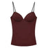 HXAO Woman Tops Corset Crop Top Women Sleeveless Black Brown Top With AliExpress