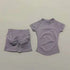 2 Pcs HISTELLO Impact Gym Sets Short Sleeve Seamless Yoga Clothing AliExpress