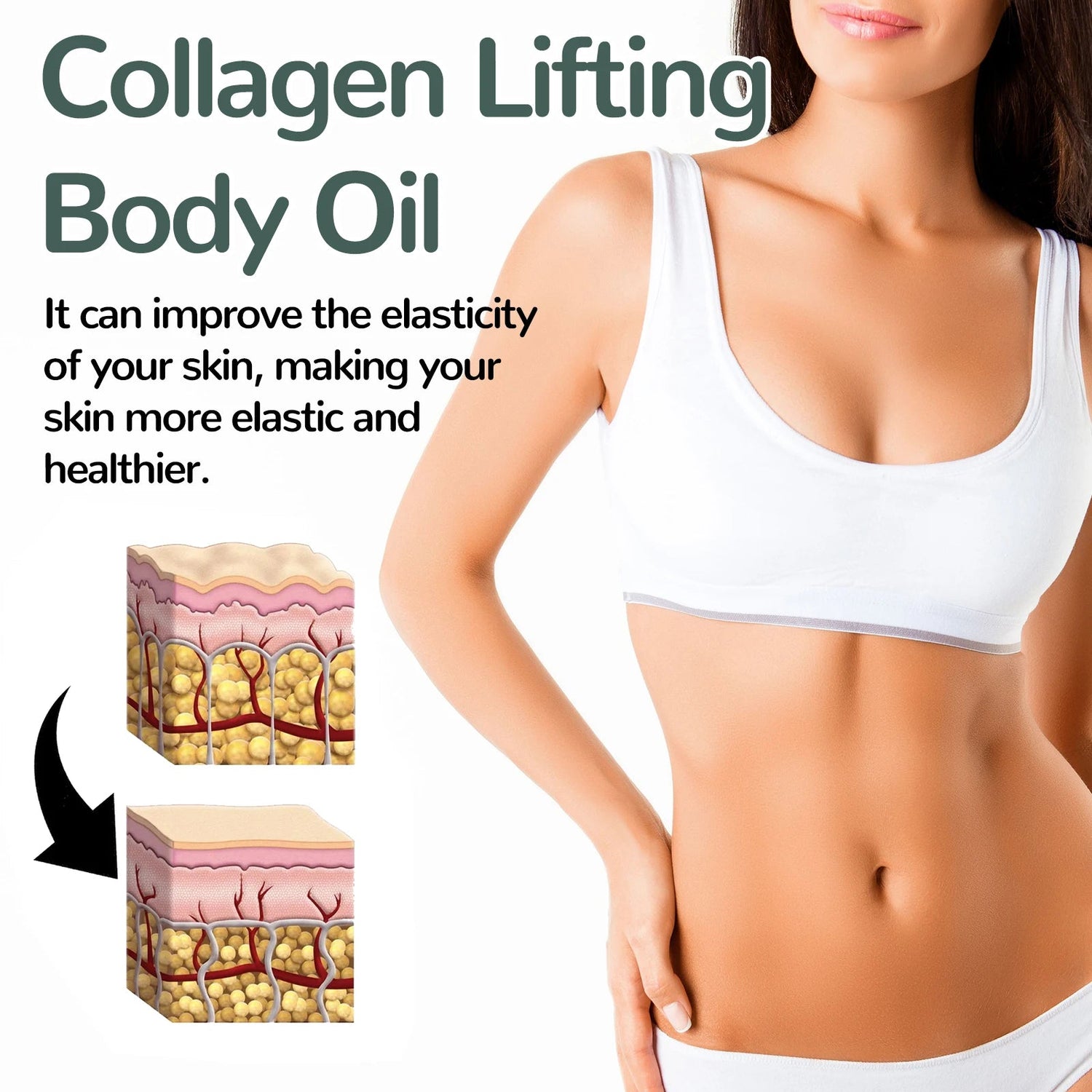 Collagen Firming Body Oil 100ml Enhance Skin Elasticity & Tighten Deep AliExpress