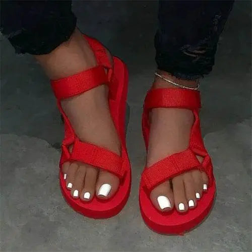 Soft Slip strap Sandals Raspberry Eurybia