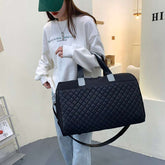 Foldable Shoulder Travel Bag Luggage Tote Bags For Women Large Maroon Asteria