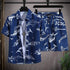 Men vacay Beach shorts Set Raspberry Eurybia