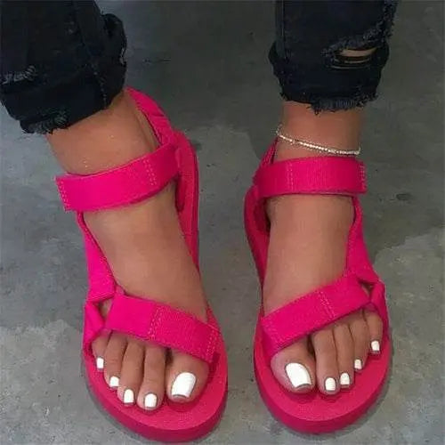 Soft Slip strap Sandals Raspberry Eurybia