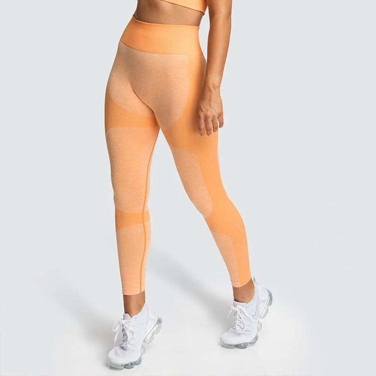 High Waist Athletic Seamless Yoga Leggings And Stretch Sports Bra Amethyst Hera