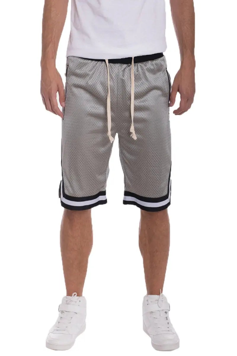 Solid Mesh Basketball Active Shorts Lime Milo