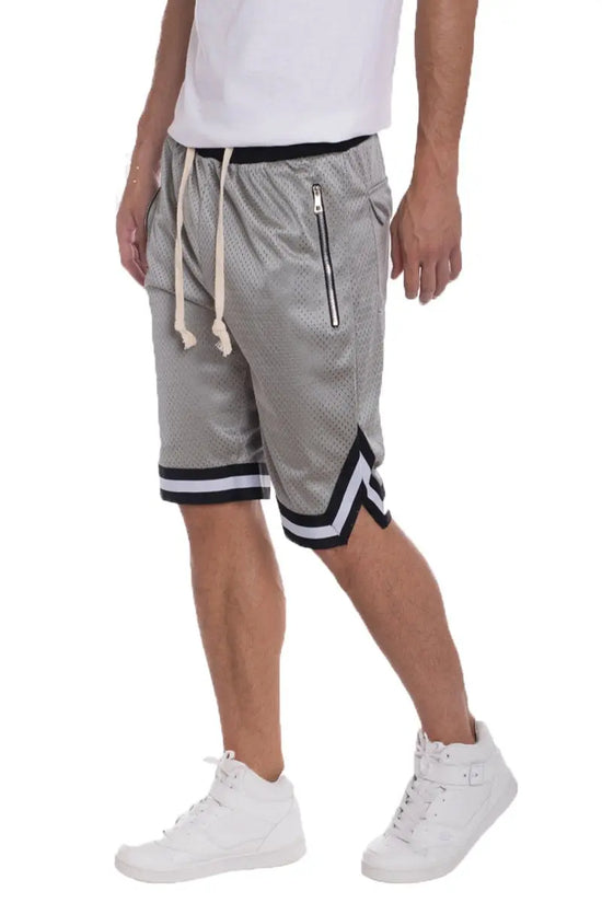 Solid Mesh Basketball Active Shorts Lime Milo