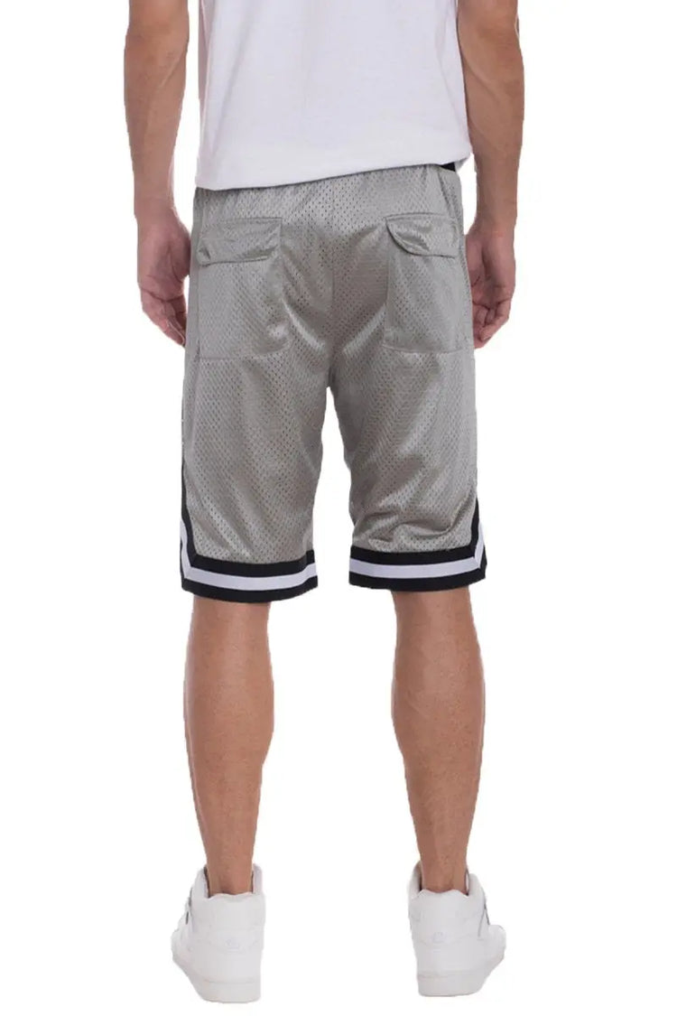 Solid Mesh Basketball Active Shorts Lime Milo