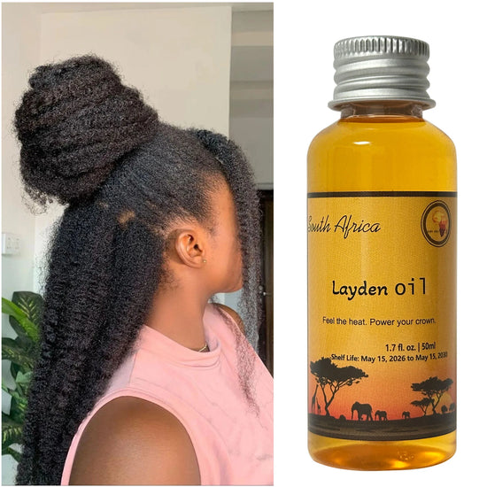 African Layden Nourish Oil Made by Ancient Methods Hot Hair Oil Scalp & Hair Roots Strengthening
