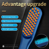 LED Light Red Phototherapy Massage Vibration Comb Electric Hair Growth Maroon Asteria
