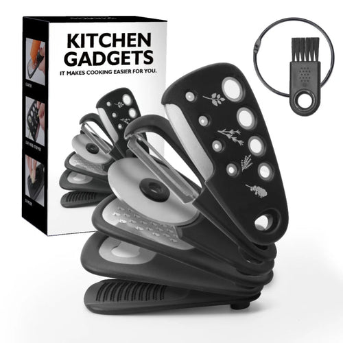 6 PCS Kitchen Gadgets Set Space Saving Small Cooking Accessories Maroon Asteria