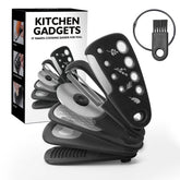 6 PCS Kitchen Gadgets Set Space Saving Small Cooking Accessories Maroon Asteria