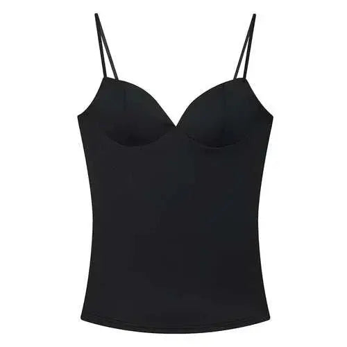 HXAO Woman Tops Corset Crop Top Women Sleeveless Black Brown Top With AliExpress