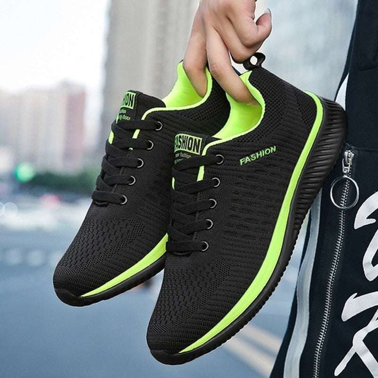 Men Lightweight Running Sneakers Yellow Pandora