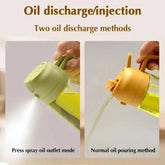Dual Function Oil Spray and Pour Bottle Yellow Pandora