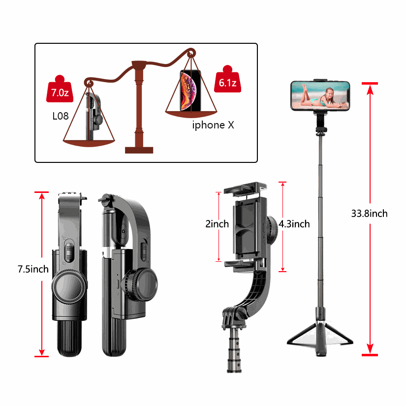 Ninja Mobile Selfie Stick Tripod Stabilizer – Mobile and Laptop Accessories Yellow Pandora