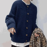 Womens Casual Button Down Knit Cardigan Yellow Pandora