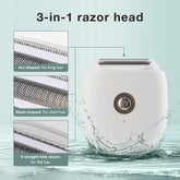 Hair Removal Machine Trimmer For Women Knife Tip Waterproof Whole Body Maroon Asteria