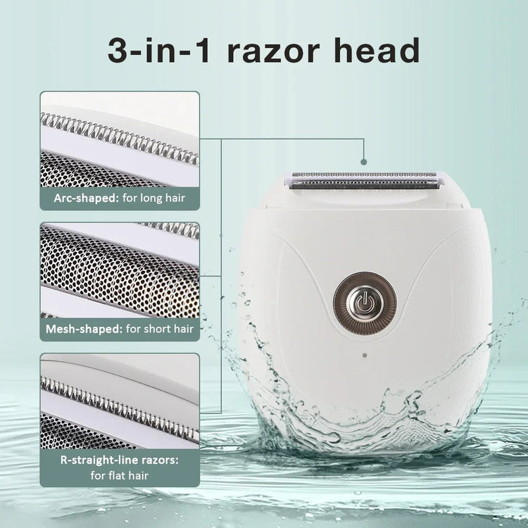 Hair Removal Machine Trimmer For Women Knife Tip Waterproof Whole Body Maroon Asteria