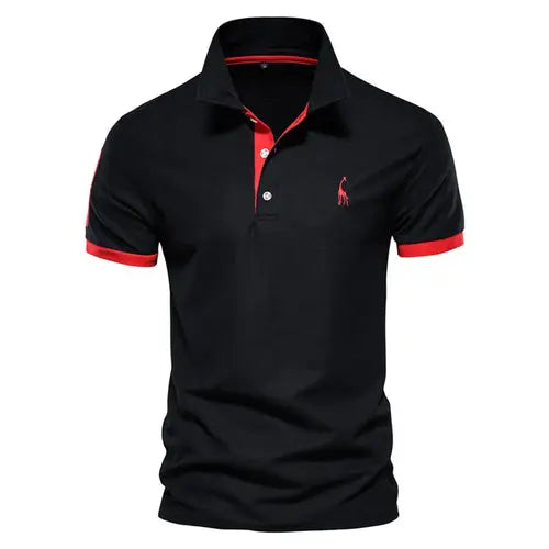 Dropshipping Polo Giraffe Shirt Men Quality Embroidery Summer Short AliExpress
