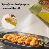 Dual Function Oil Spray and Pour Bottle Yellow Pandora