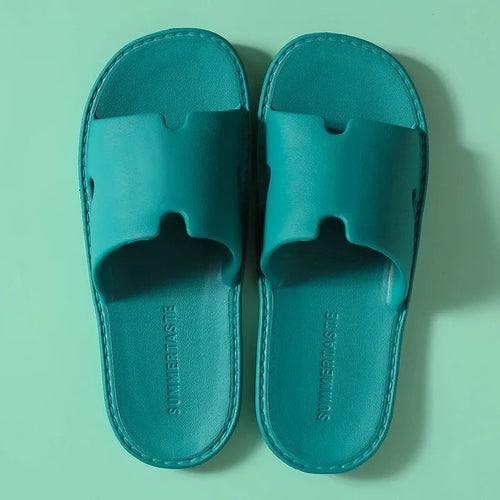 Luxury designer Beach slippers Raspberry Eurybia