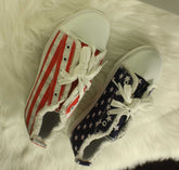 Star Striped Lace Up Sneakers Round Toe Casual Shoes Silver Juneberry