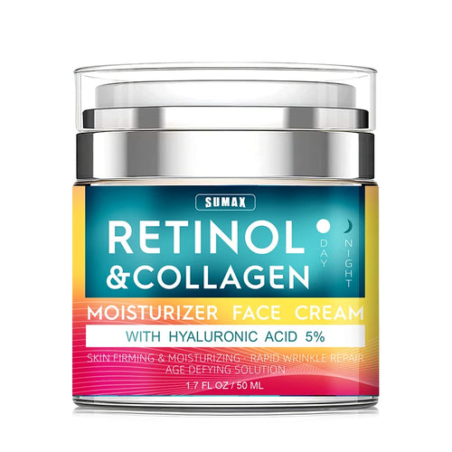 Sumax Retinol Collagen Face Cream 50ml Moisturizer with Hyaluronic AliExpress