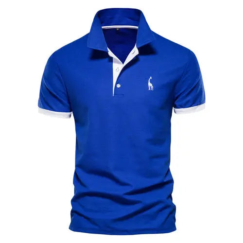 Dropshipping Polo Giraffe Shirt Men Quality Embroidery Summer Short AliExpress