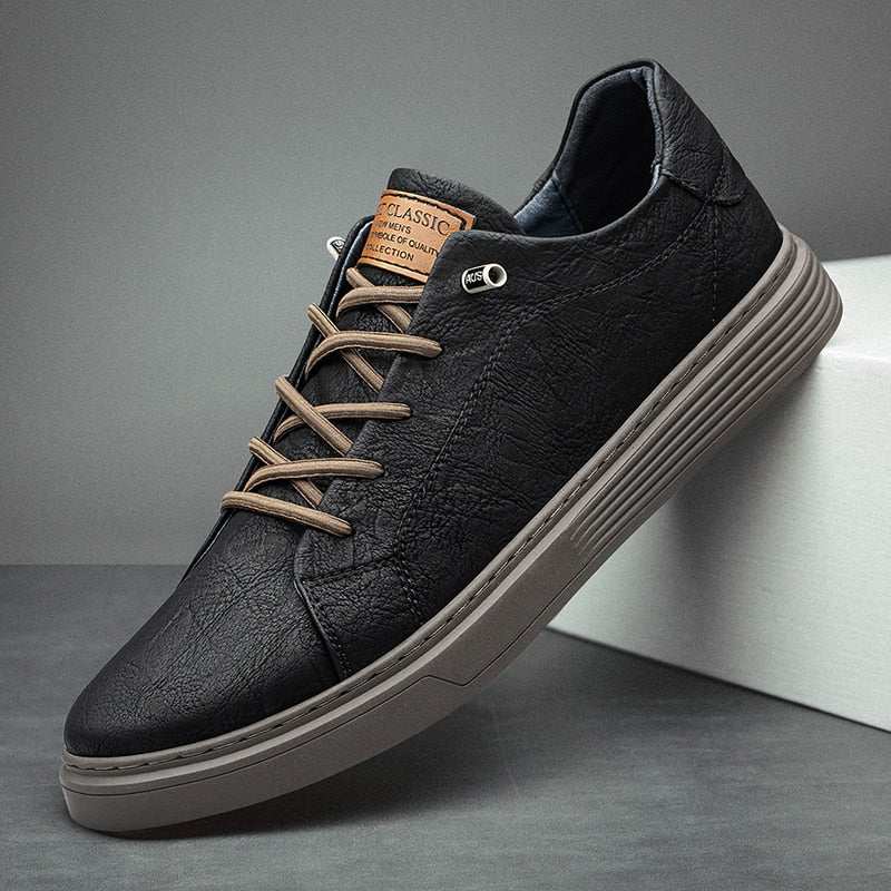 Chaussures Oxford en cuir pour hommes à lacets, style classique et élégant
