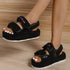 Summer Flats Women Sandals Fashion Female Platform Sandals Silver Juneberry